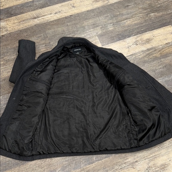London Fog Men's Wool Black Pea Coat - Picture 10 of 11